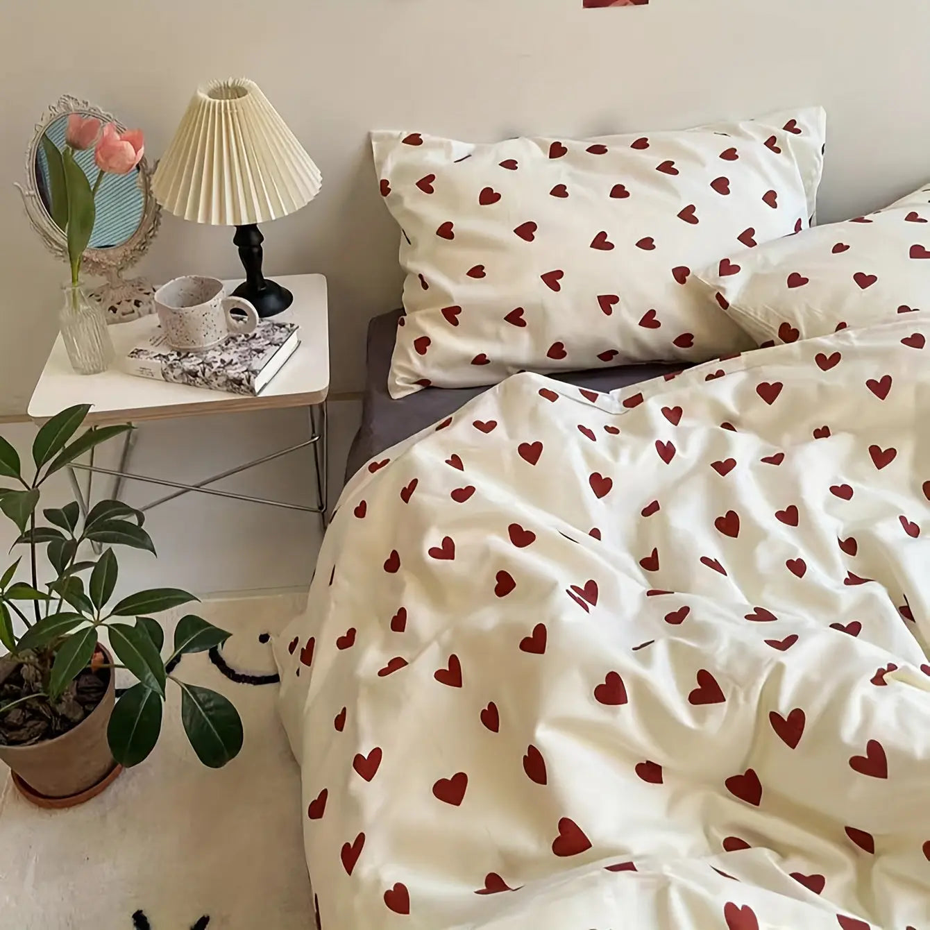 Valenara - Heart Patterned Romantic Duvet Cover