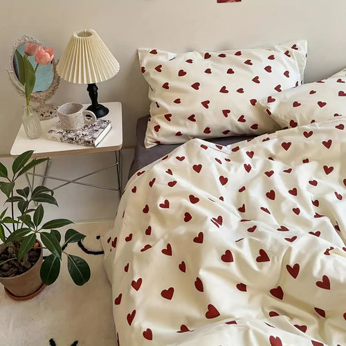 Valenara - Heart Patterned Romantic Duvet Cover