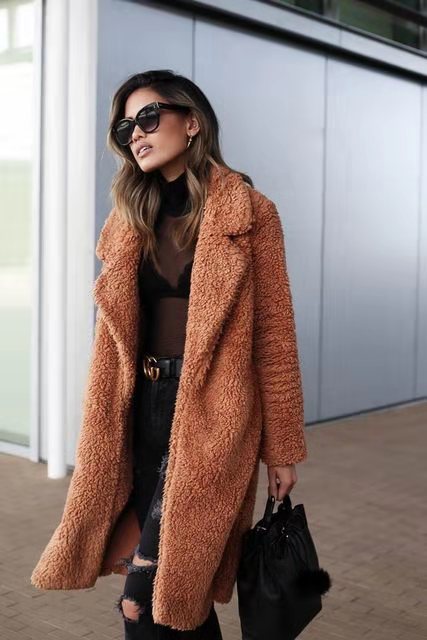 Miranda | Women's Oversized Teddy Winter Coat – Chic and Comfortable