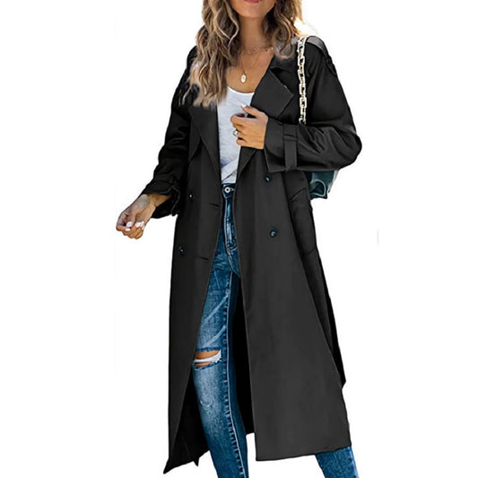 Cassandra | Stylish Women's Long Trench Coat with a Contemporary Flair