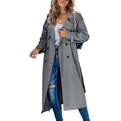 Cassandra | Stylish Women's Long Trench Coat with a Contemporary Flair