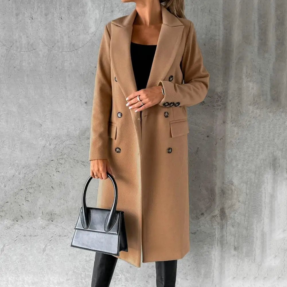 Valeria | Sophisticated Women's Long Trench Coat for Timeless Comfort