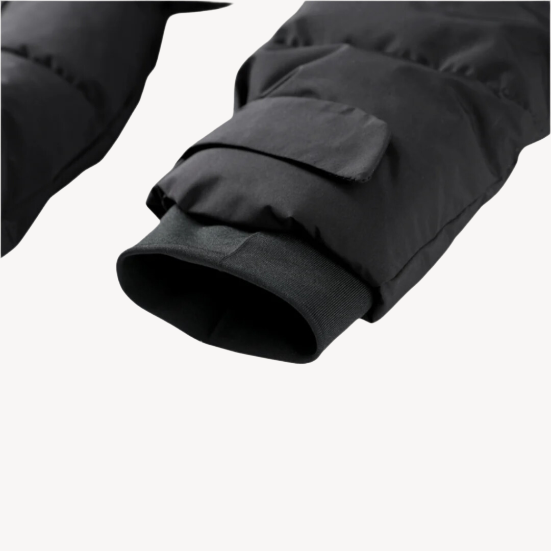 Sylvara | Women's Sleek Black Water-Resistant Winter Coat