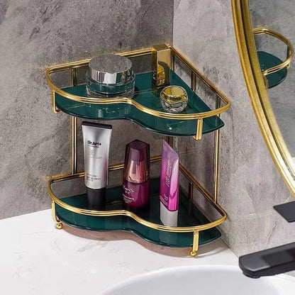 ChicNook | Stylish Corner Shelf Organizer for Compact Spaces, Bathrooms, and Vanities