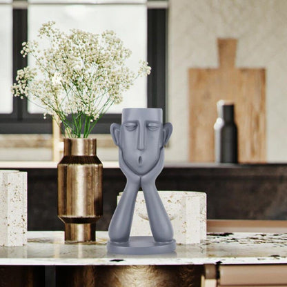Cow-Design Decorative Vase
