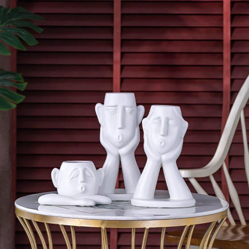 Cow-Design Decorative Vase