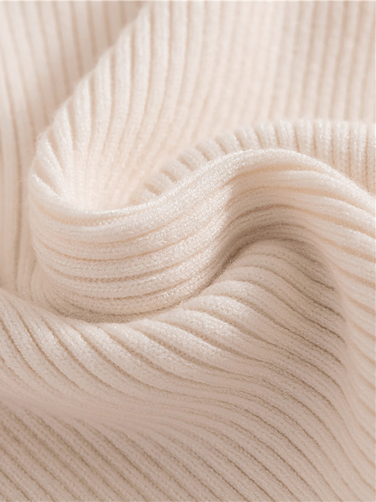 YARA | Women's Turtleneck Sweater with Ribbed Design