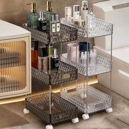 GlideRack | Mobile Bathroom Storage Organizer - The Ultimate Solution for Toiletries