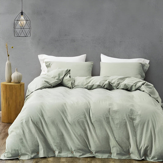 Favonia - Cotton Duvet Cover Set Including Two Pillowcases