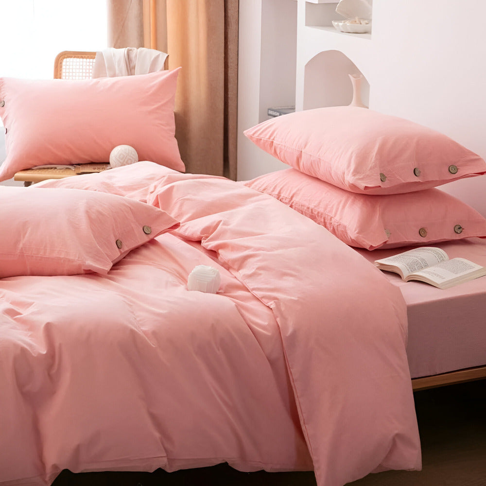 Favonia - Cotton Duvet Cover Set Including Two Pillowcases