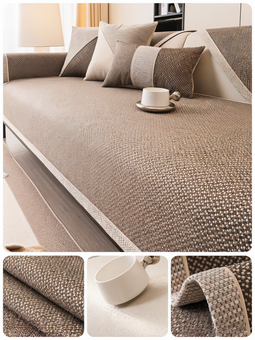 Stylish, Durable, and Scratch-Resistant Sofa Cover!