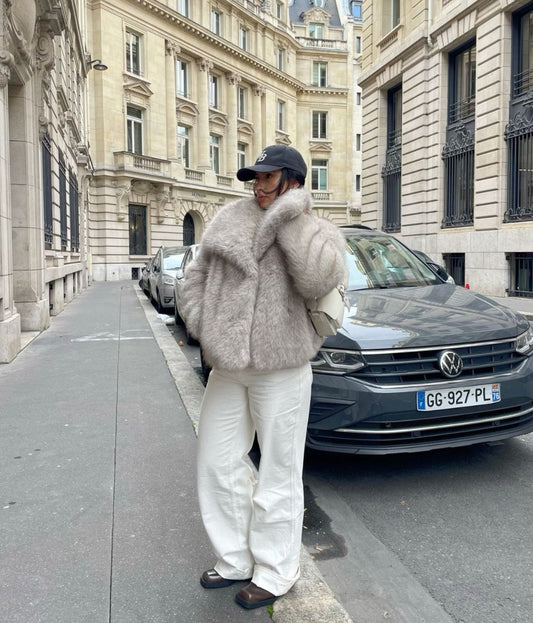 Chic Faux Fur Women's Coat - Sumptuously Soft and Fashionable