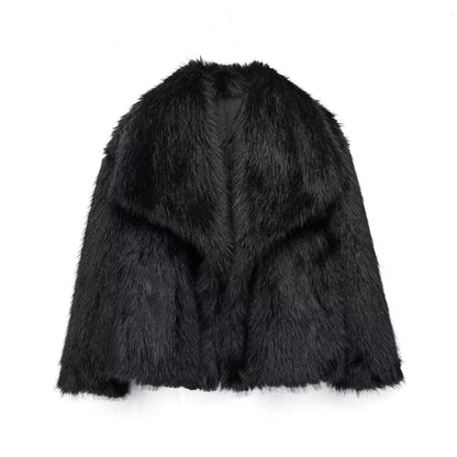 Chic Faux Fur Women's Coat - Sumptuously Soft and Fashionable