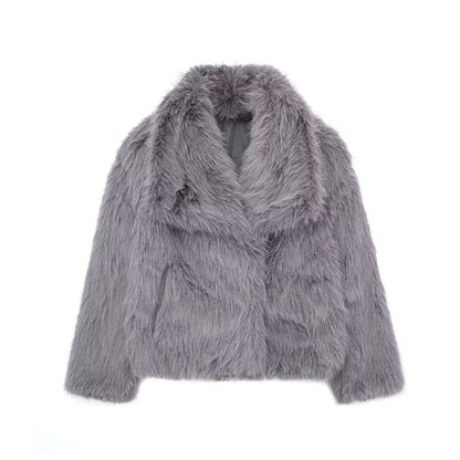 Chic Faux Fur Women's Coat - Sumptuously Soft and Fashionable