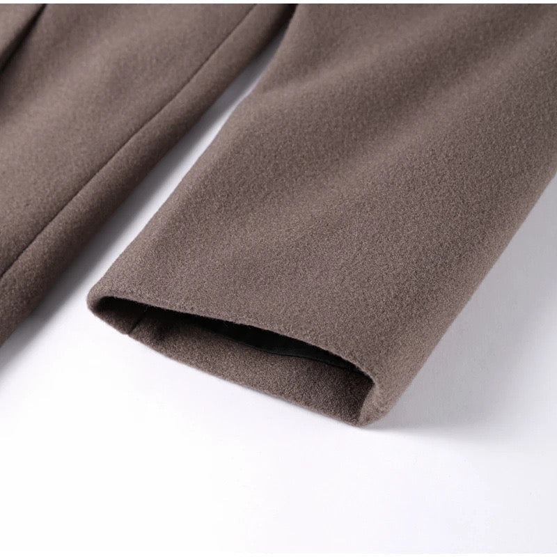 Chic Long Wool Coat | Saphira