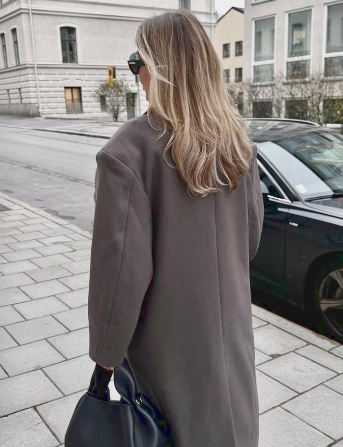 Chic Long Wool Coat | Saphira