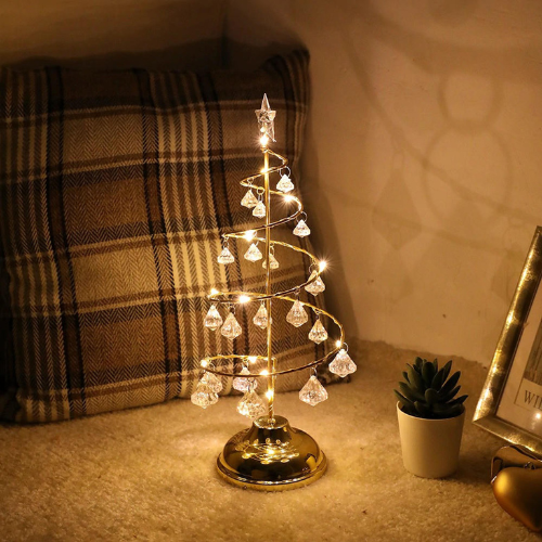 Enchanting Christmas Tree with Integrated Lighting
