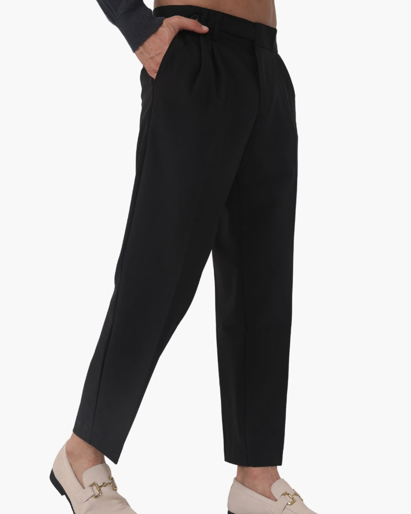 Elevated High-Waisted Parisian Trousers