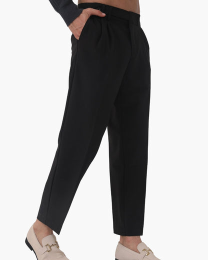Elevated High-Waisted Parisian Trousers
