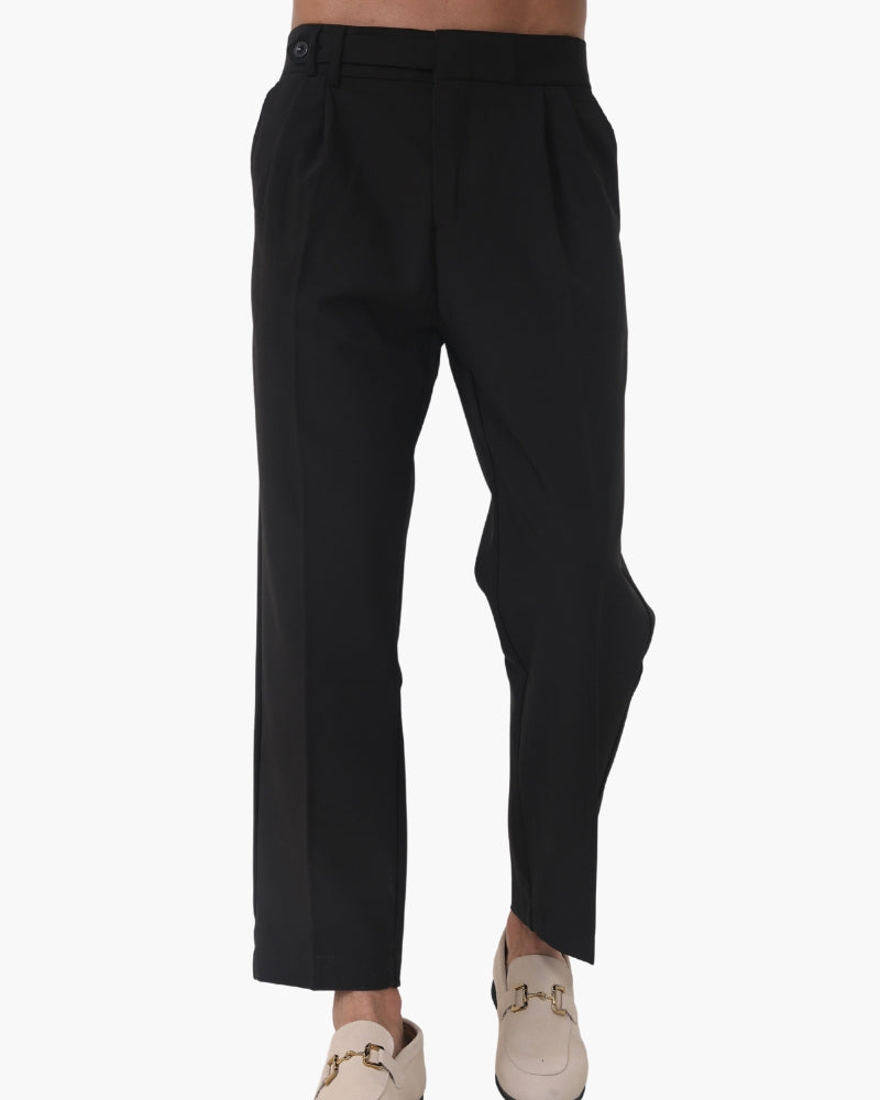 Elevated High-Waisted Parisian Trousers