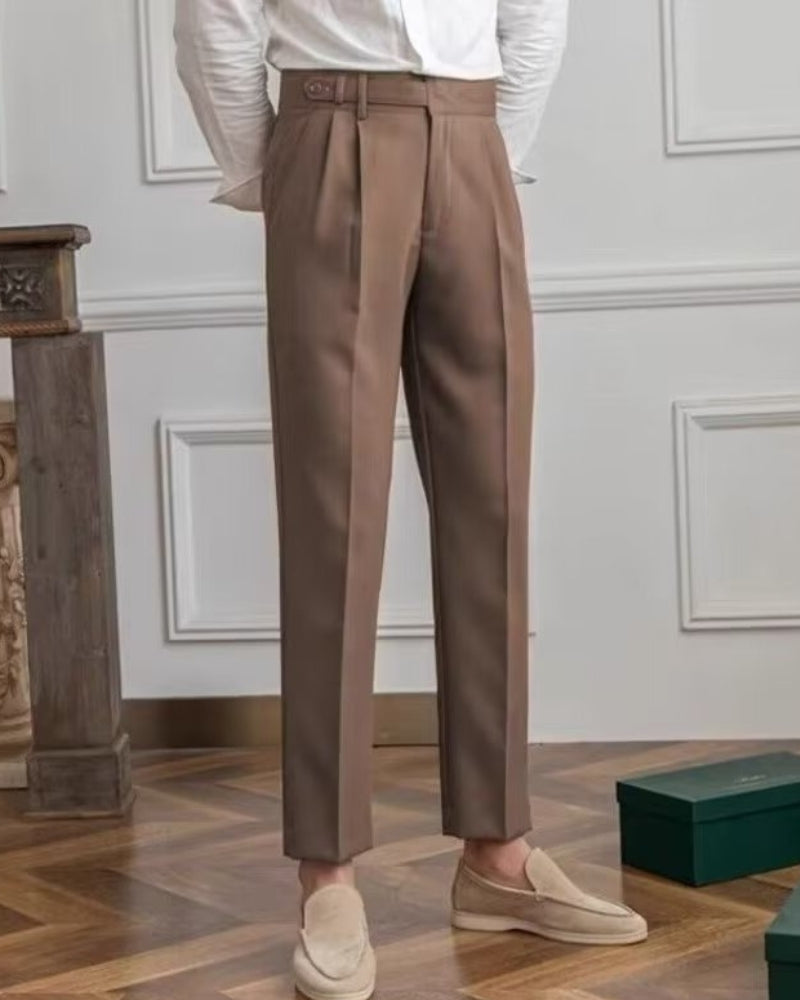 Elevated High-Waisted Parisian Trousers
