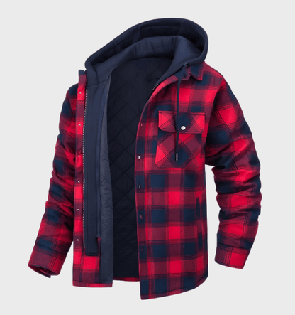 STENLEY - Men's Heavy Check Print Winter Jacket