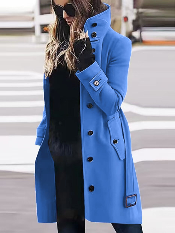 Thalia | Women's Long Button-Up Coat