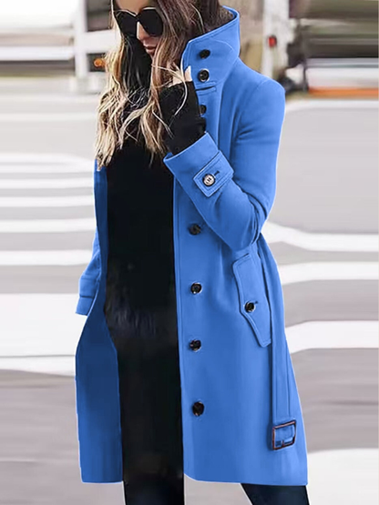Thalia | Women's Long Button-Up Coat