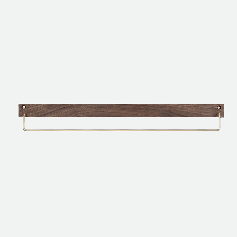 TowelCrest | Stylish Wooden Towel Rack, Contemporary Wall-Mounted Bathroom Organizer