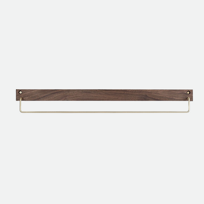 TowelCrest | Stylish Wooden Towel Rack, Contemporary Wall-Mounted Bathroom Organizer