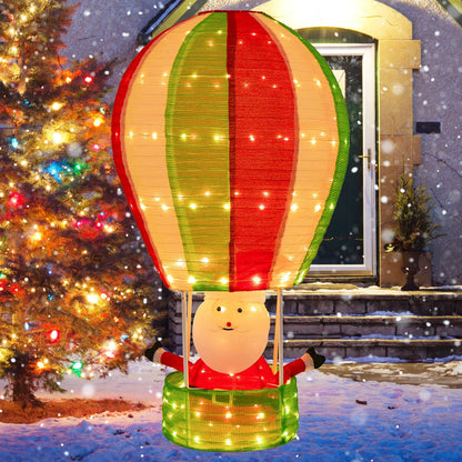 Santa's Pop-Up Hot Air Balloon Christmas Decoration