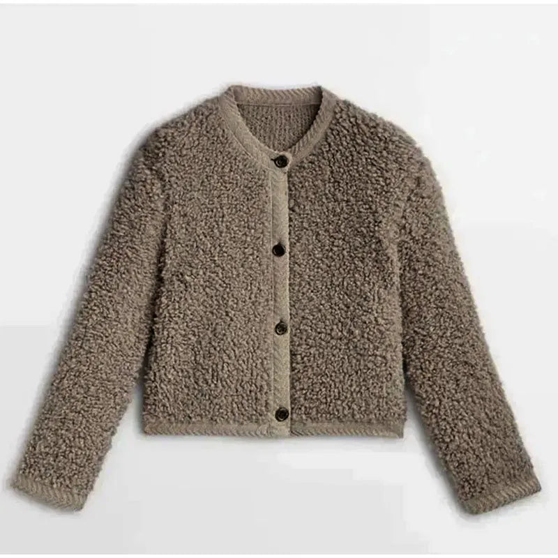 Daphne | Women's Warm & Stylish Fleece Button-Up Jacket