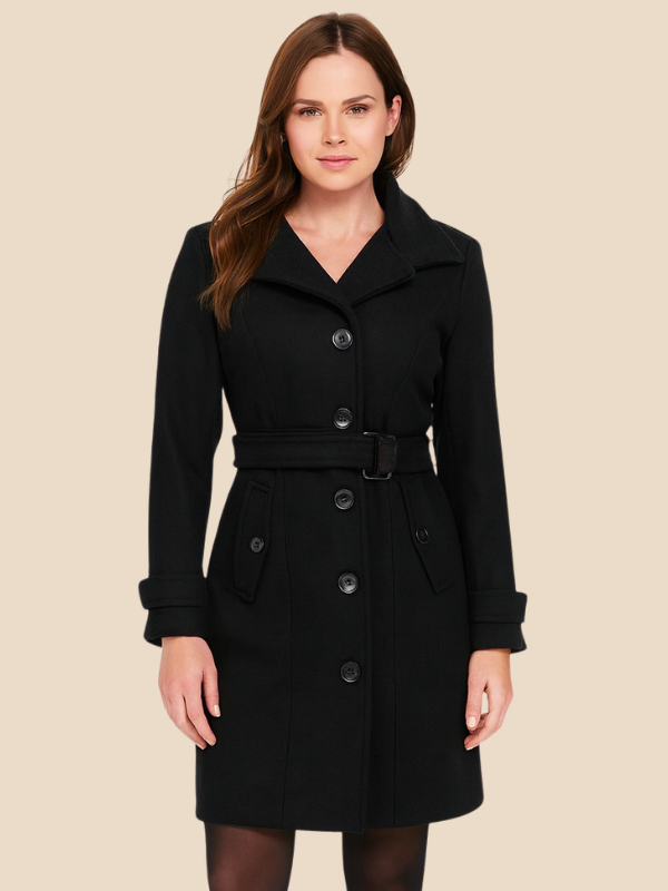 Thalia | Women's Long Button-Up Coat