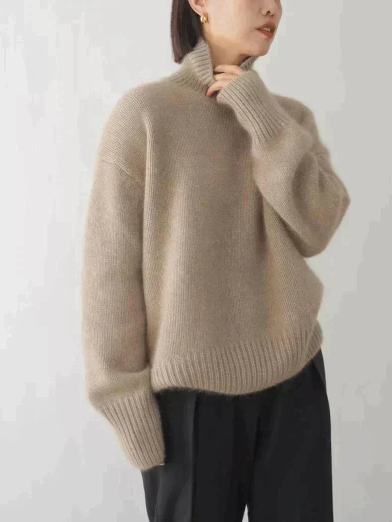 Avelien | Soft Wool Blend Cozy Turtleneck Sweater