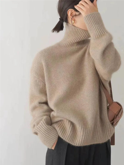 Avelien | Soft Wool Blend Cozy Turtleneck Sweater