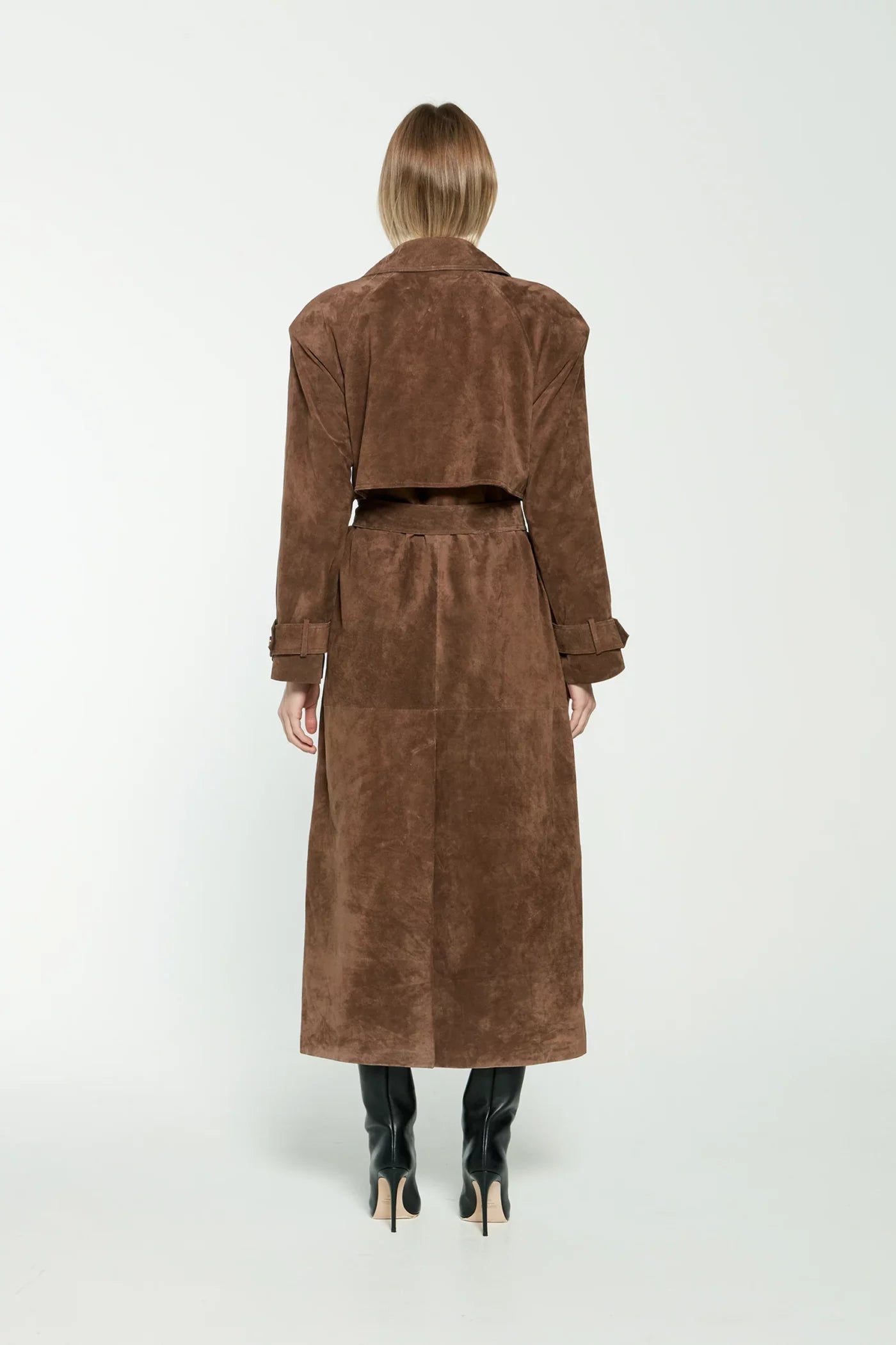 Long Suede Overcoat