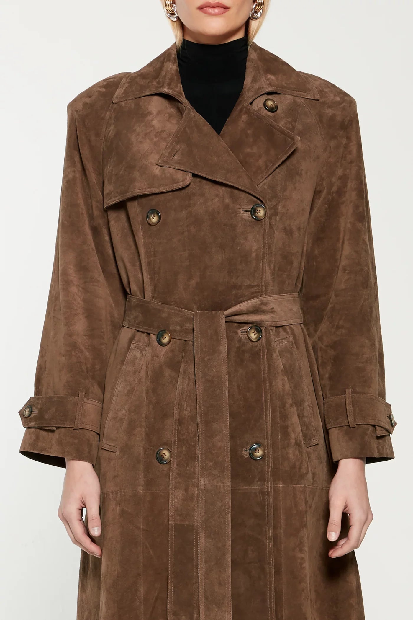Long Suede Overcoat