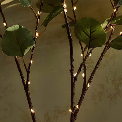 Fairy Light-Embellished Olive Branch