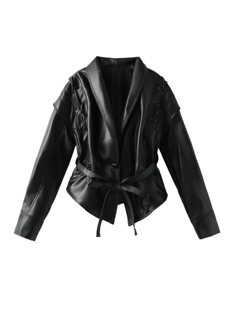 Madonna | Women's Winter Jacket Featuring a Stylish Tie Belt