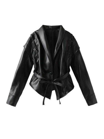 Madonna | Women's Winter Jacket Featuring a Stylish Tie Belt