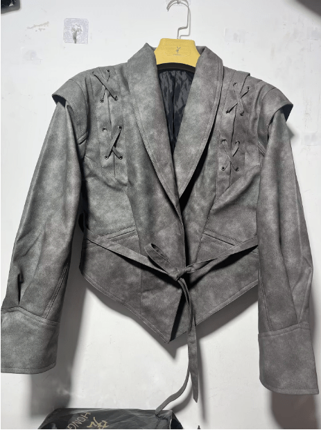 Madonna | Women's Winter Jacket Featuring a Stylish Tie Belt