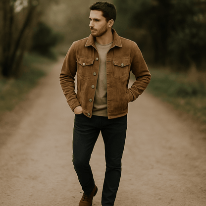 Mason Men's Classic Corduroy Trucker Jacket - Timeless Casual Look
