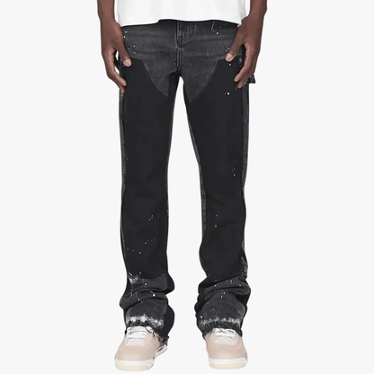 Mason | Men's Flared Leg Jeans - Distressed Style, Ideal for Urban Wear