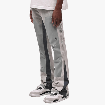 Mason | Men's Flared Leg Jeans - Distressed Style, Ideal for Urban Wear