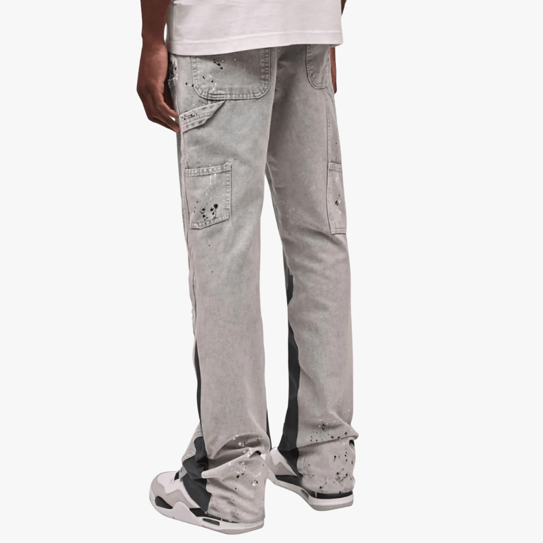 Mason | Men's Flared Leg Jeans - Distressed Style, Ideal for Urban Wear