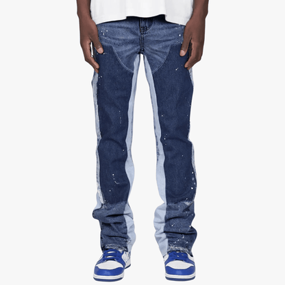 Mason | Men's Flared Leg Jeans - Distressed Style, Ideal for Urban Wear