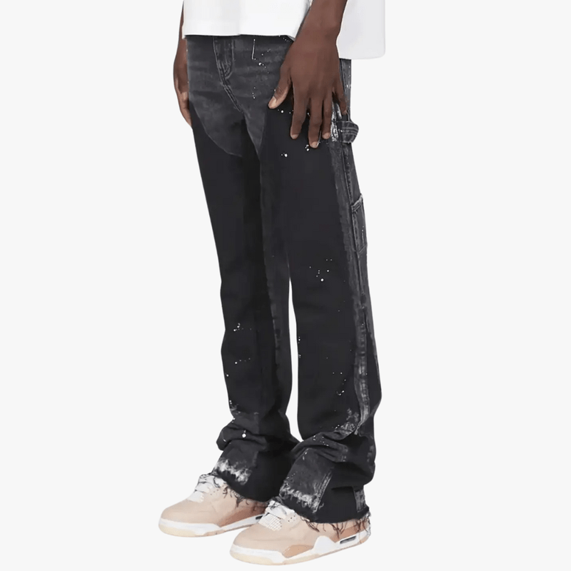 Mason | Men's Flared Leg Jeans - Distressed Style, Ideal for Urban Wear