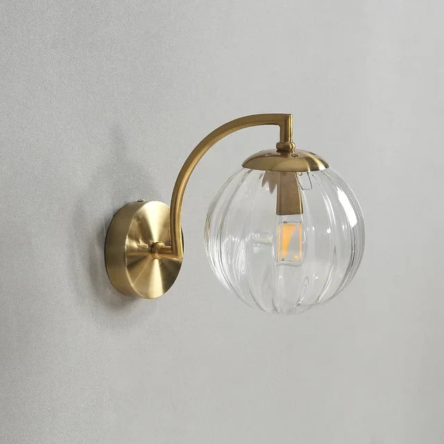 Luxurious CrystalGlow Modern Glass Wall Lamp