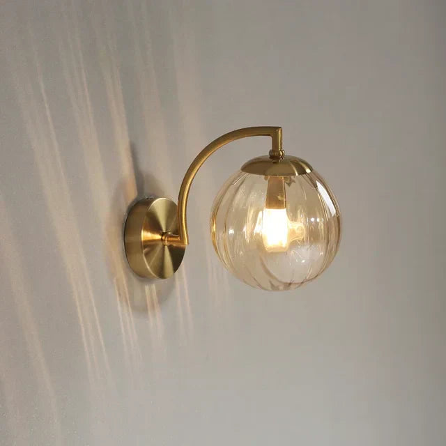 Luxurious CrystalGlow Modern Glass Wall Lamp