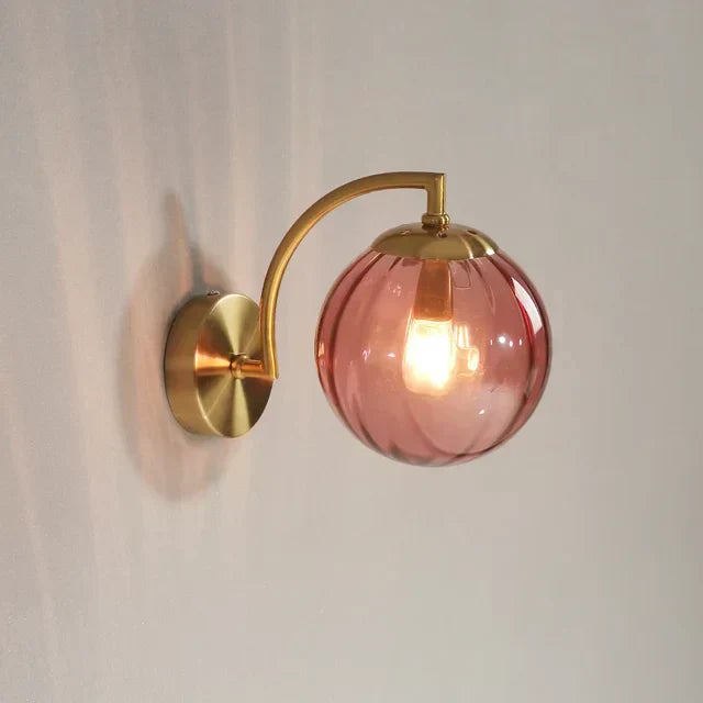 Luxurious CrystalGlow Modern Glass Wall Lamp
